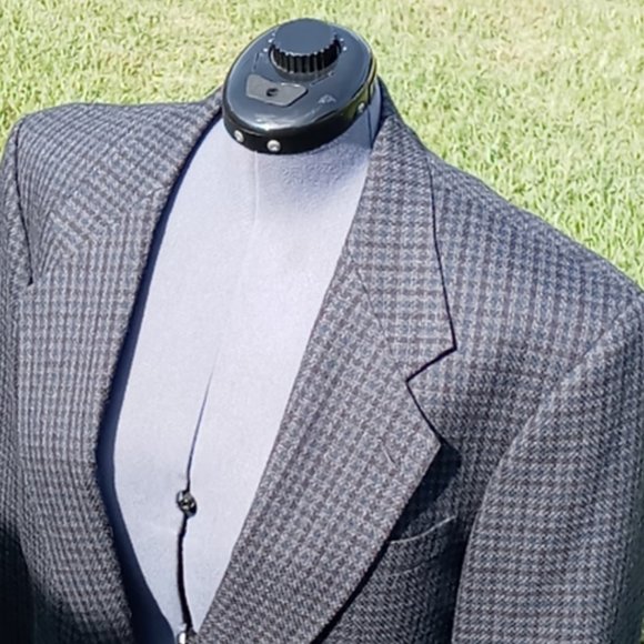 Oscar dela Renta Men's Luxury Check Blazer - Picture 2 of 15